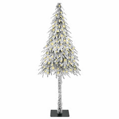 Christmas Tree White PE and Steel 120 cm with leds