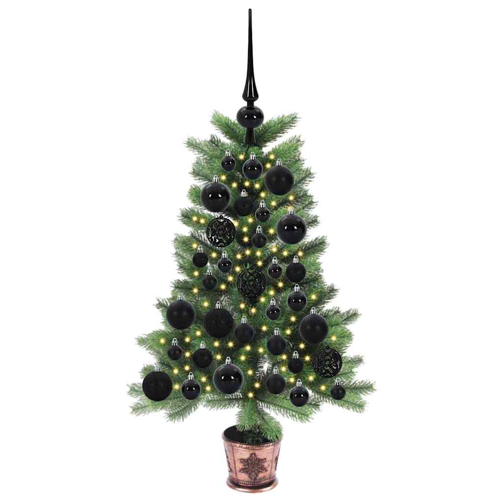 vidaXL Christmas Tree with 150 LEDs with Stand Green 65 cm PE 3