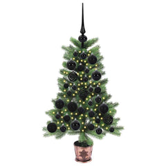 vidaXL Christmas Tree with 150 LEDs with Stand Green 65 cm PE 3