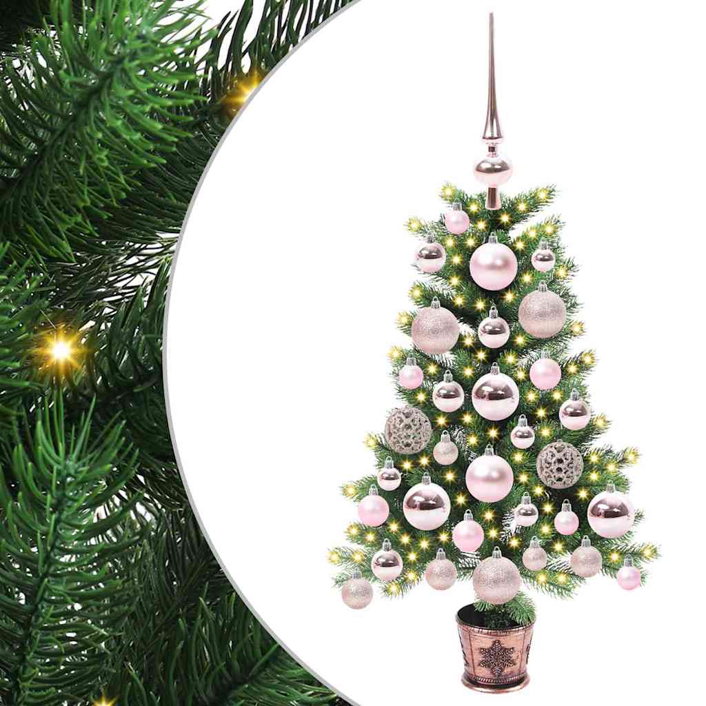 vidaXL Christmas Tree with 150 LEDs with Stand Green 65 cm PE 1