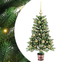 vidaXL Christmas Tree with 150 LEDs with Stand Green 90 cm PE 2