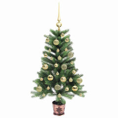 vidaXL Christmas Tree with 150 LEDs with Stand Green 90 cm PE 4