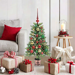 vidaXL Christmas Tree with 150 LEDs with Stand Green 90 cm PE 1