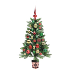 vidaXL Christmas Tree with 150 LEDs with Stand Green 90 cm PE 6