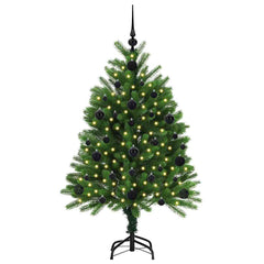 vidaXL Christmas Tree with 150 LEDs with Stand Green 120 cm PE 3