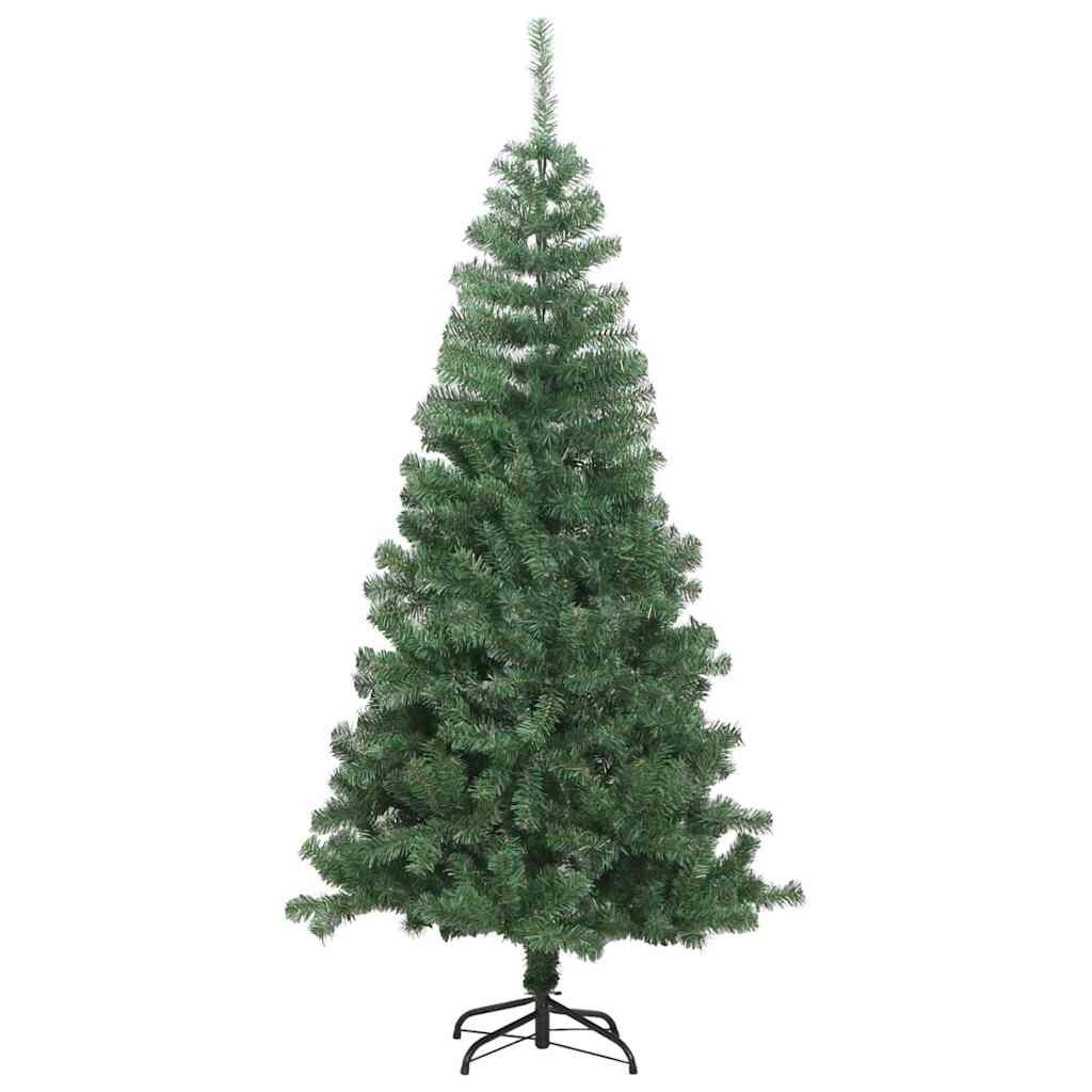 Christmas Tree PVC 120 cm Green with 150 LEDs&black balls