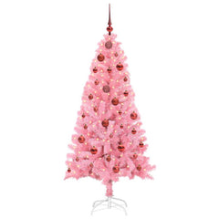 vidaXL Christmas Tree Pink 150 cm PVC 3