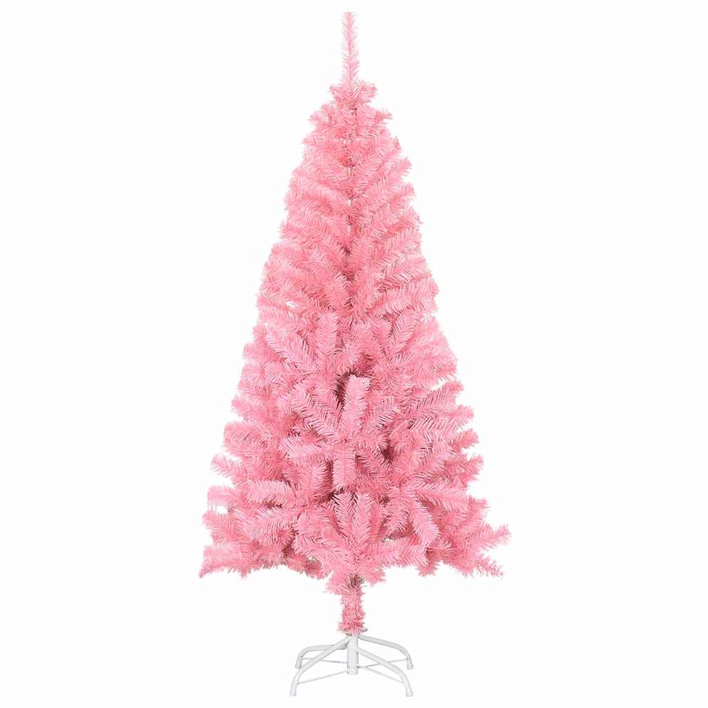 vidaXL Christmas Tree Pink 150 cm PVC 4