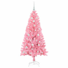 vidaXL Christmas Tree Pink 150 cm PVC 4