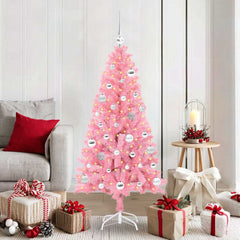 vidaXL Christmas Tree Pink 150 cm PVC 1