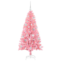 vidaXL Christmas Tree Pink 150 cm PVC 3