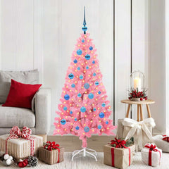 vidaXL Christmas Tree Pink 150 cm PVC 1