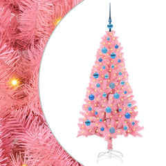 vidaXL Christmas Tree Pink 150 cm PVC 2