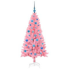 vidaXL Christmas Tree Pink 150 cm PVC 4