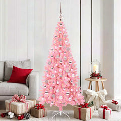 vidaXL Christmas Tree Pink 180 cm PVC 1