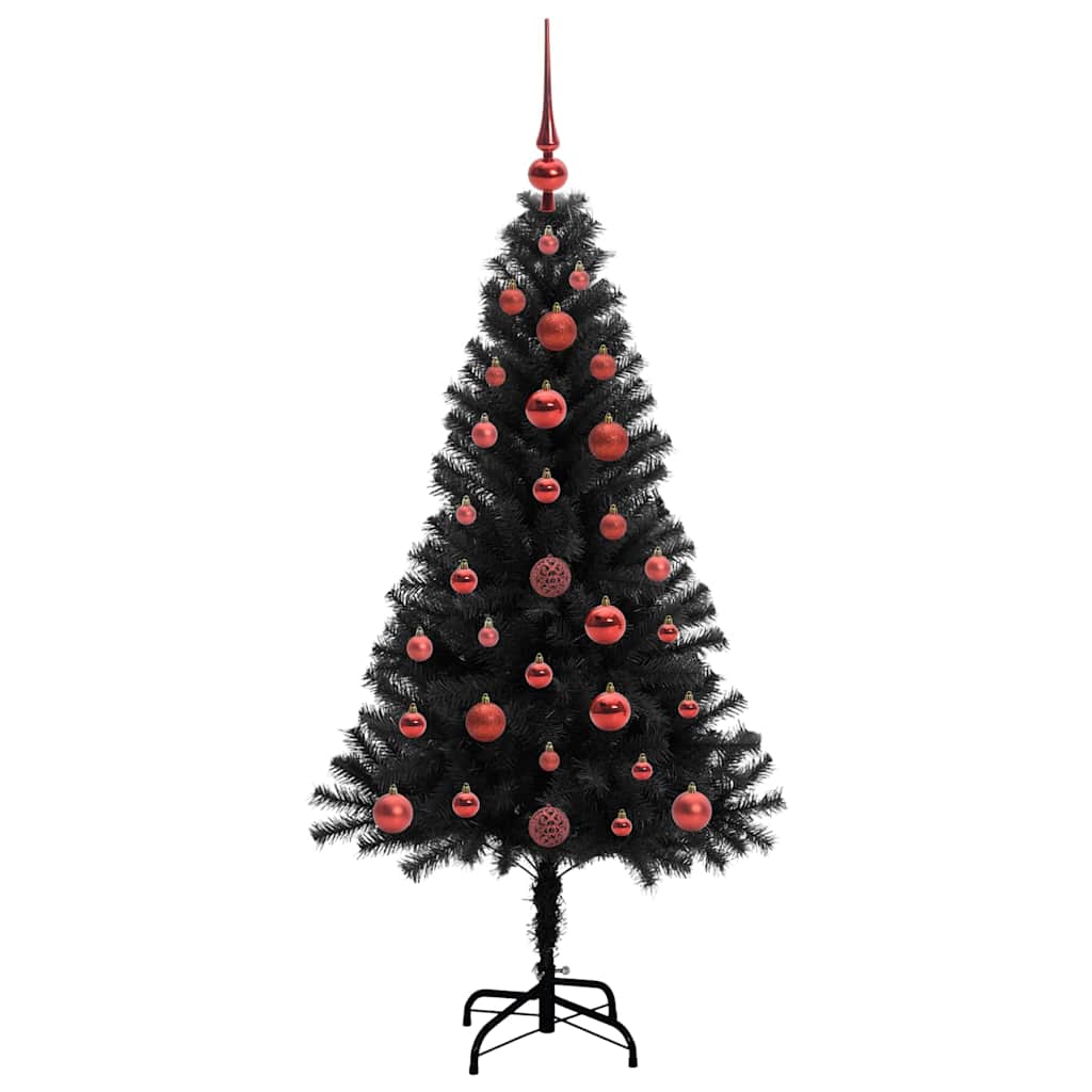 vidaXL Christmas Tree Black 120 cm PVC 4