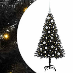 vidaXL Christmas Tree Black 120 cm PVC 2