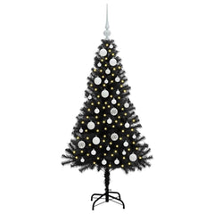 vidaXL Christmas Tree Black 120 cm PVC 3