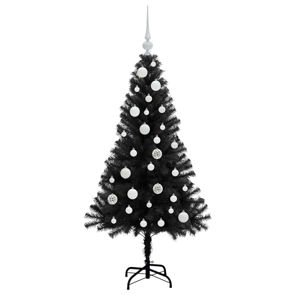 vidaXL Christmas Tree Black 120 cm PVC 4