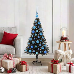 vidaXL Christmas Tree Black 120 cm PVC 1