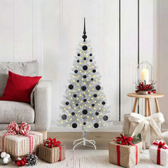vidaXL Christmas Tree Silver 120 cm PET 1
