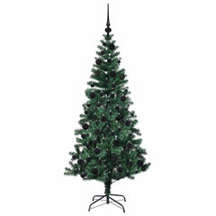 vidaXL Artificial Pre-lit Christmas Tree Green 180 cm PVC and Metal 4