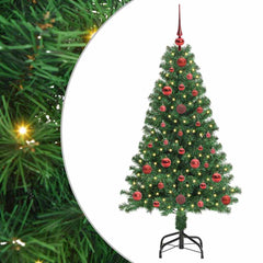 vidaXL Artificial Christmas Tree with 150 LEDs with Stand Green 120 cm 2