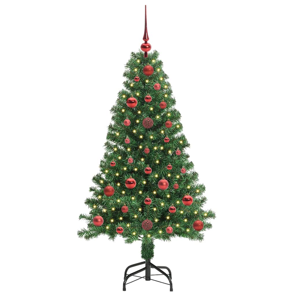 vidaXL Artificial Christmas Tree with 150 LEDs with Stand Green 120 cm 3