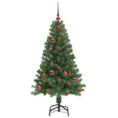 vidaXL Artificial Christmas Tree with 150 LEDs with Stand Green 120 cm 4