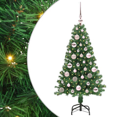 vidaXL Artificial Christmas Tree with 150 LEDs with Stand Green 120 cm 2
