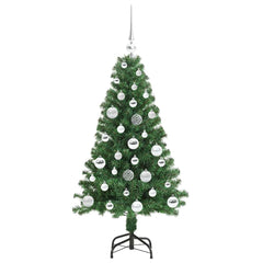 vidaXL Artificial Christmas Tree with 150 LEDs with Stand Green 120 cm 4