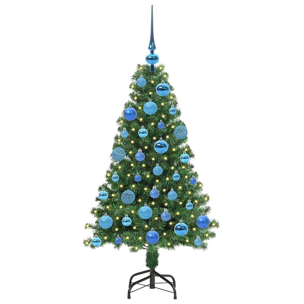 vidaXL Artificial Christmas Tree with 150 LEDs with Stand Green 120 cm 3