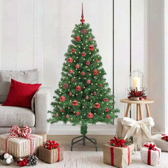 vidaXL Artificial Christmas Tree with 150 LEDs with Stand Green 150 cm 1