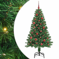 vidaXL Artificial Christmas Tree with 150 LEDs with Stand Green 150 cm 2