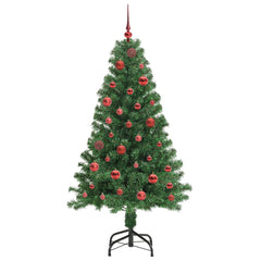 vidaXL Artificial Christmas Tree with 150 LEDs with Stand Green 150 cm 4
