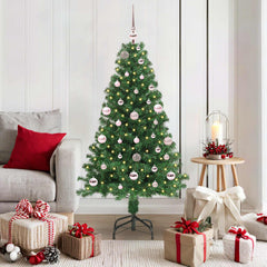 vidaXL Artificial Christmas Tree with 150 LEDs with Stand Green 150 cm 1