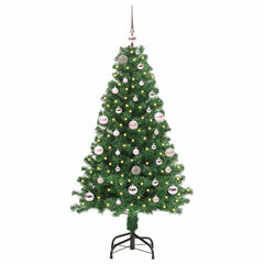 vidaXL Artificial Christmas Tree with 150 LEDs with Stand Green 150 cm 3