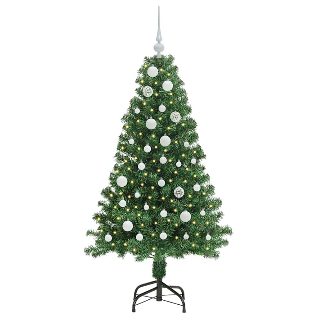 vidaXL Artificial Christmas Tree with 150 LEDs with Stand Green 150 cm 3