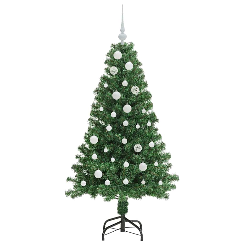 vidaXL Artificial Christmas Tree with 150 LEDs with Stand Green 150 cm 4