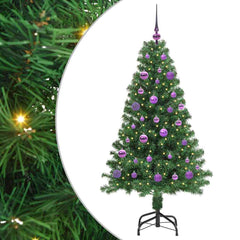vidaXL Artificial Christmas Tree with 150 LEDs with Stand Green 150 cm 2