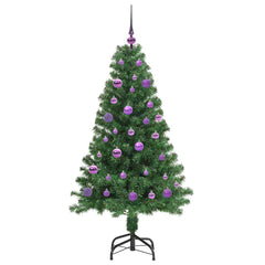 vidaXL Artificial Christmas Tree with 150 LEDs with Stand Green 150 cm 4