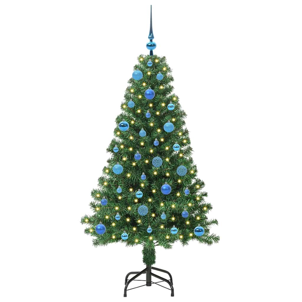 vidaXL Artificial Christmas Tree with 150 LEDs with Stand Green 150 cm 3