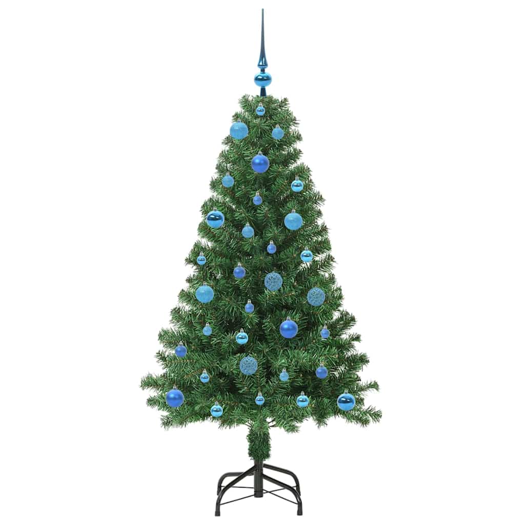 vidaXL Artificial Christmas Tree with 150 LEDs with Stand Green 150 cm 4