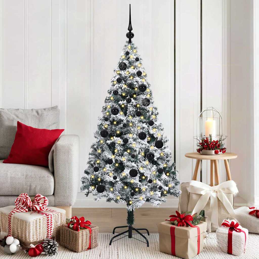 vidaXL Artificial Christmas Tree White 150 cm Width 150 cm