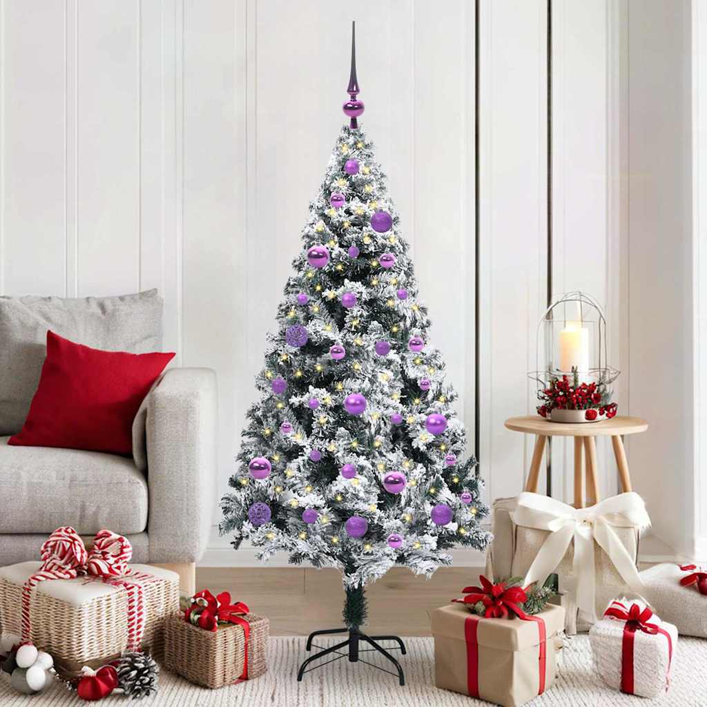 vidaXL Artificial Christmas Tree White 150 cm Width 150 cm