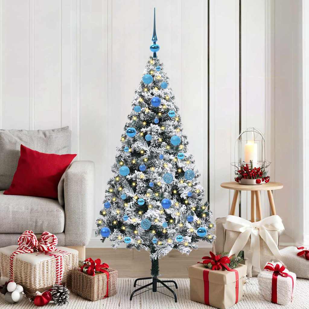 vidaXL Artificial Christmas Tree White 150 cm Width 150 cm