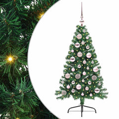 vidaXL Artificial Pre-lit Christmas Tree Green 120 cm PVC 2