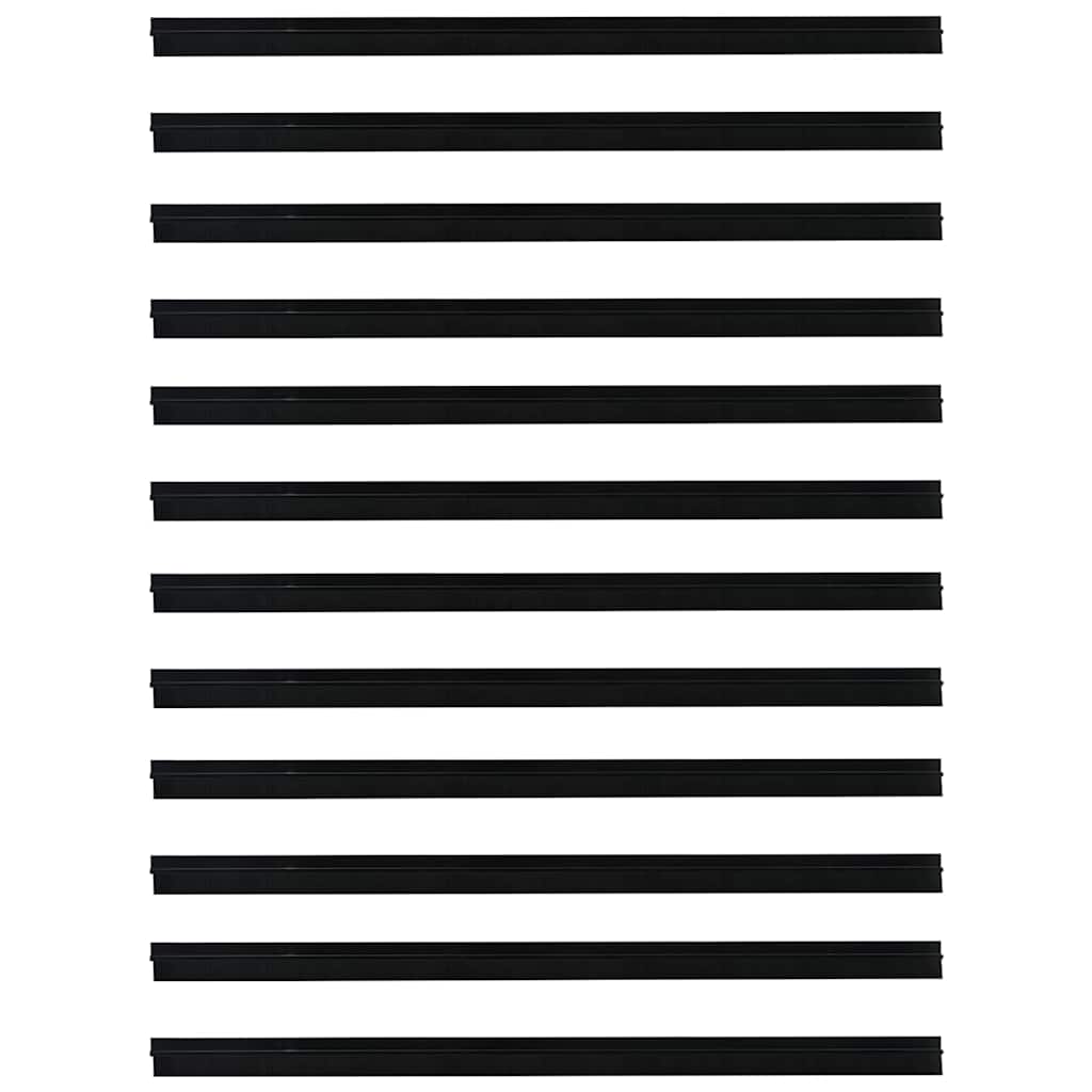 vidaXL Self-adhesive Door Brush Seals 12 pcs 100 cm Aluminium Alloy 5