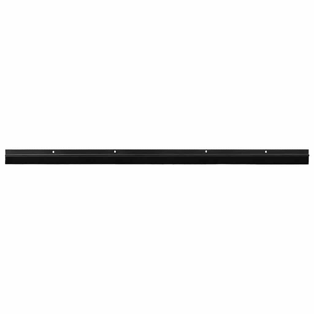 vidaXL Screw-on Door Brush Seals 12 pcs Black 100 cm Aluminium Alloy 2