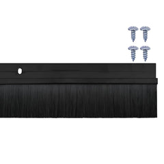 vidaXL Screw-on Door Brush Seals 12 pcs Black 100 cm Aluminium Alloy 6